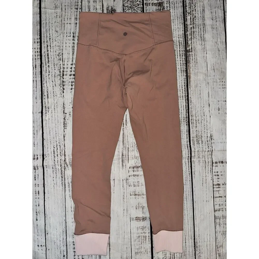 Athleta Elation Rib‎ Trim 7/8 Tight Pink Size SP Small Petite